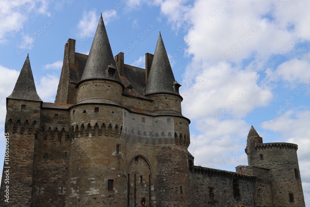 the castle of Vitré in France the castle of Vitré in France