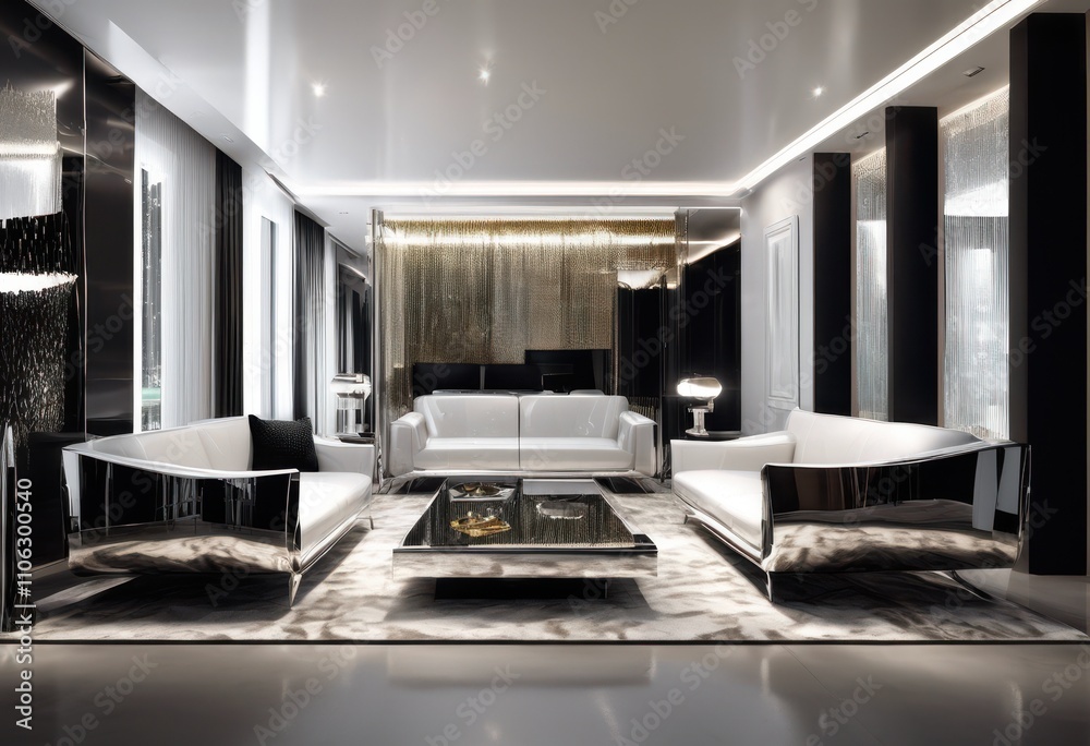 stunning reflective chrome surfaces highlighting striking modern design elements sleek aesthetic appeal, reflection, bold, futuristic, art, metal, shine stunning reflective chrome surfaces highlighting striking modern design elements sleek aesthetic appeal, reflection, bold, futuristic, art, metal, shine