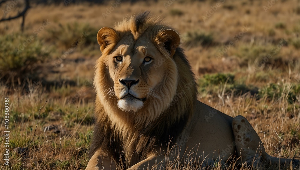 Fototapeta premium Lion in South Africa.