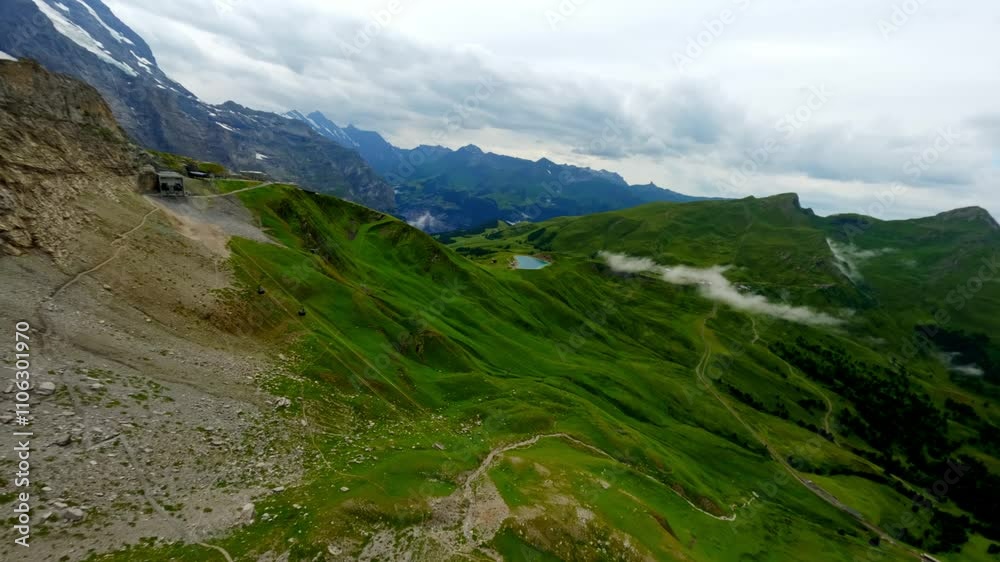 FPV Flight diving down west flank of the EIGER Switzerland Grindelwald FPV Flight diving down west flank of the EIGER Switzerland Grindelwald