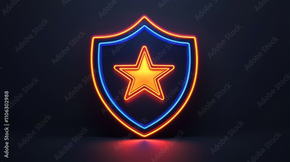 Customer assurance action warranty shield concept in modern graphic design dark background viewpoint for enhanced impact Customer assurance action warranty shield concept in modern graphic design dark background viewpoint for enhanced impact