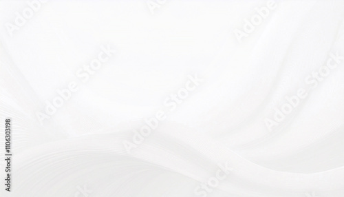 Tapeta biała, jasne abstrakcyjne tło do projektu, biały wzór w fale i linie © anettastar
