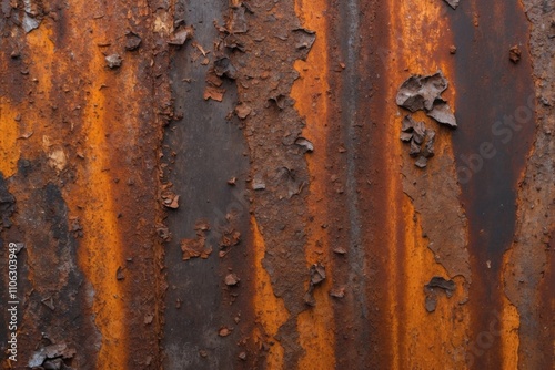 Closeup of Heavily Rusted Metal Surface
 photo