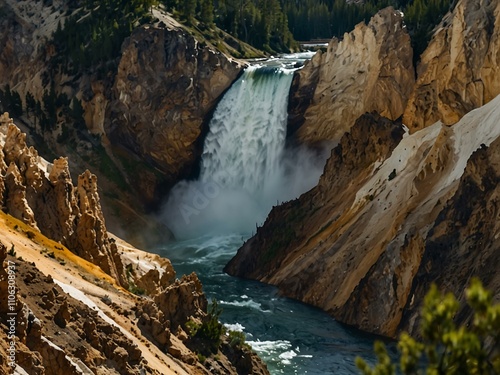 Lower Falls, Yellowstone National Park.