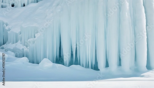 The beauty of a frozen world, crystal icefalls and winter wonders. photo