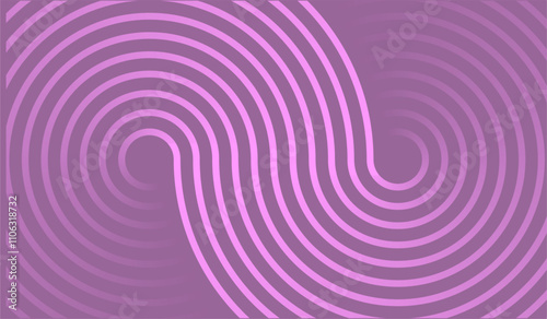 Abstract pink purple glowing geometric lines on a dark pink purple background with shiny circular patterns. Ideal for technology-themed covers, posters, banners and websites.EPS 10