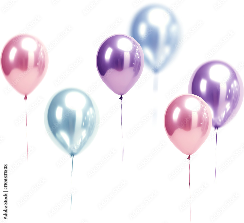 Pastel Balloons in the air photo effect clipart Pastel Balloons in the air photo effect clipart