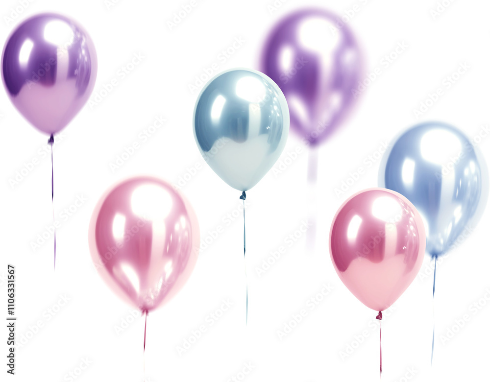 Pastel Balloons in the air photo effect clipart Pastel Balloons in the air photo effect clipart