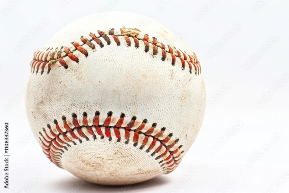 custom made wallpaper toronto digitalA close-up view of a baseball resting on a white surface, ideal for use in sports-themed designs or as a simple icon