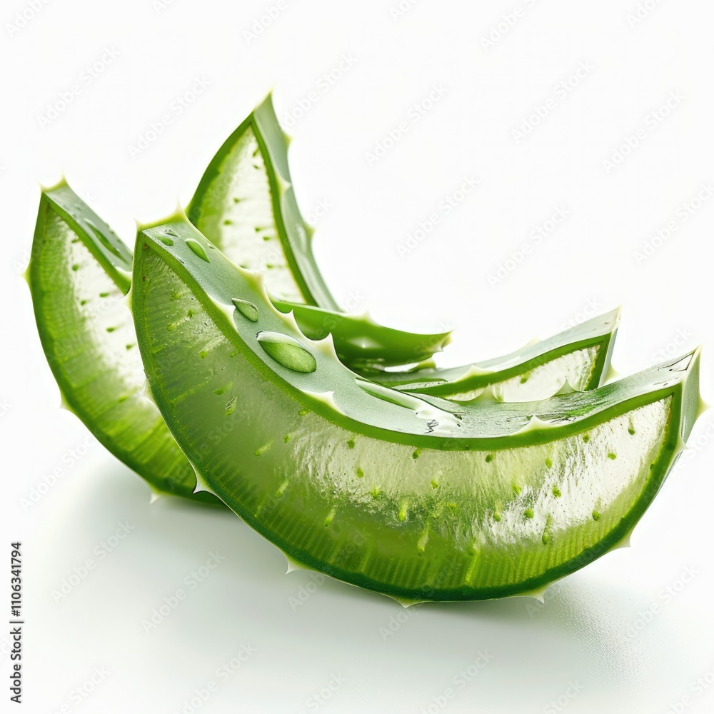 Fresh aloe vera leaves with gel, showcasing its natural healing properties and beauty benefits. Fresh aloe vera leaves with gel, showcasing its natural healing properties and beauty benefits.