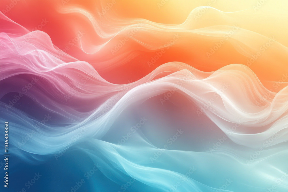 Obraz premium Abstract background with colorful waves flowing in dynamic and vibrant patterns.