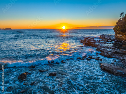 Winter Sunrise and Surfs Up photo