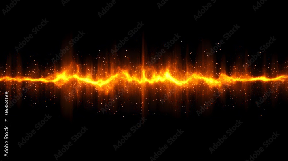 Flame of fire isolated on a black background Flame of fire isolated on a black background
