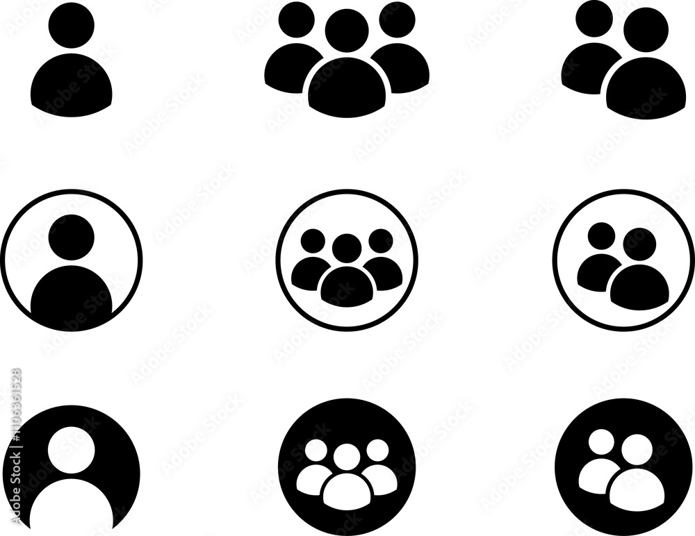 People group icon set team worker user. Employee people group icon team staff. User profile symbol. Group of people or group of users. Persons symbol. People group icon set team worker user. Employee people group icon team staff. User profile symbol. Group of people or group of users. Persons symbol.