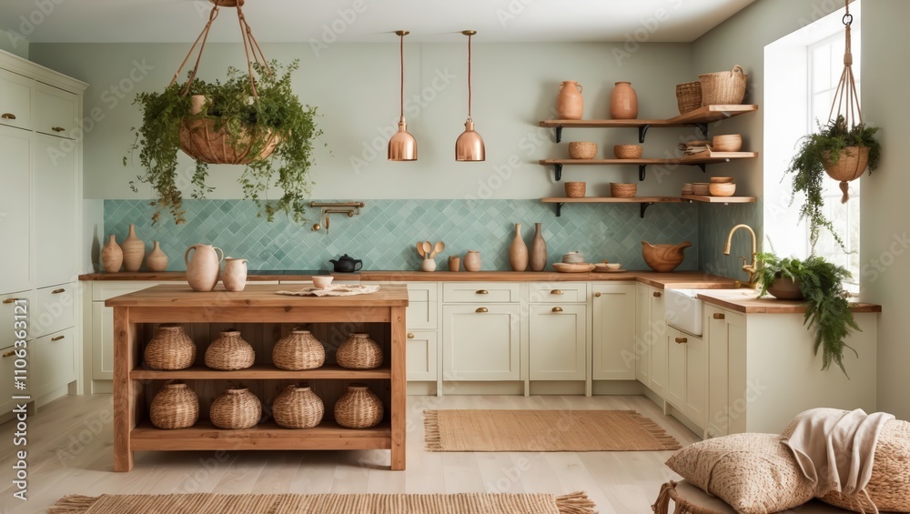 Modern kitchen interior. Modern kitchen interior.