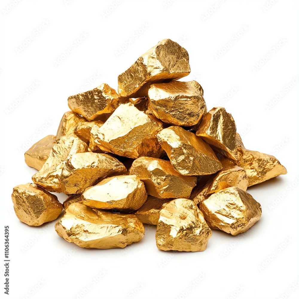 A striking pile of shiny gold nuggets, symbolizing wealth and prosperity. Ideal for themes of finance, mining, and luxury. Perfect for use in various commercial projects. A striking pile of shiny gold nuggets, symbolizing wealth and prosperity. Ideal for themes of finance, mining, and luxury. Perfect for use in various commercial projects.