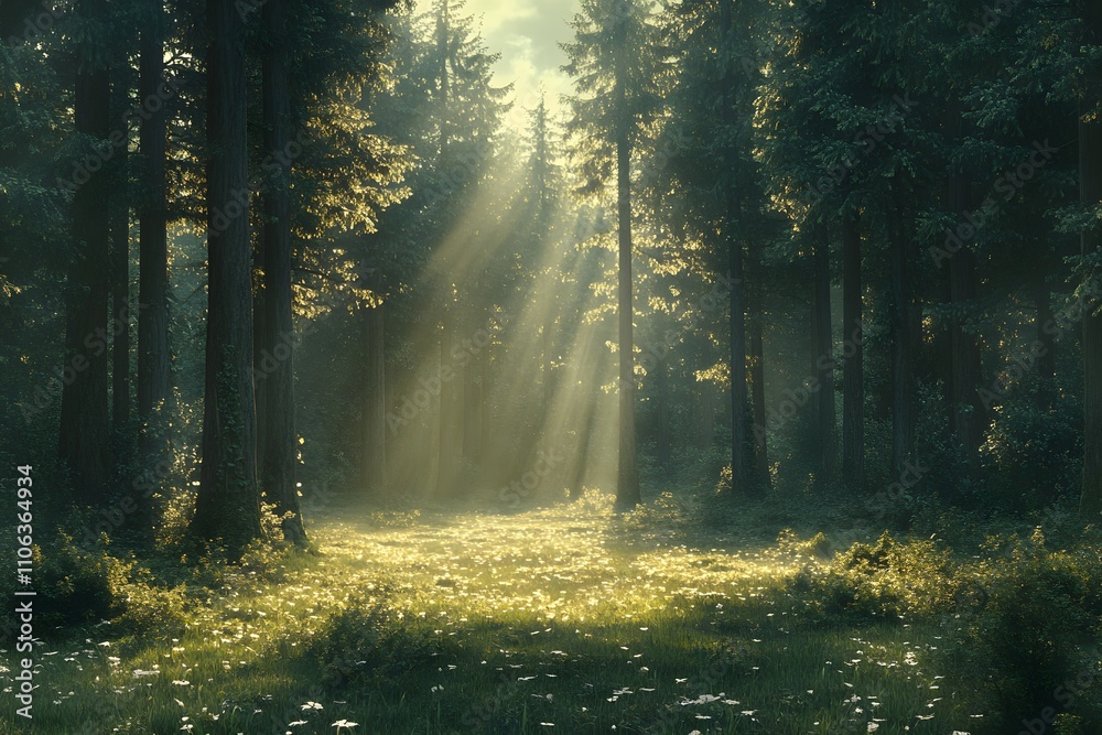 Obraz premium Bialowieza primeval forest