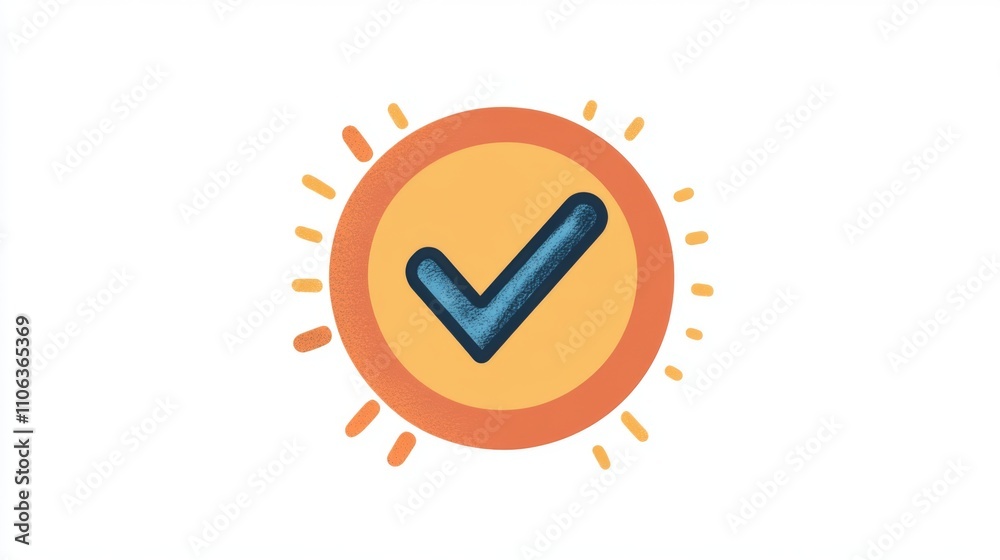 A circular checkmark icon in gold and black style on a black background A circular checkmark icon in gold and black style on a black background