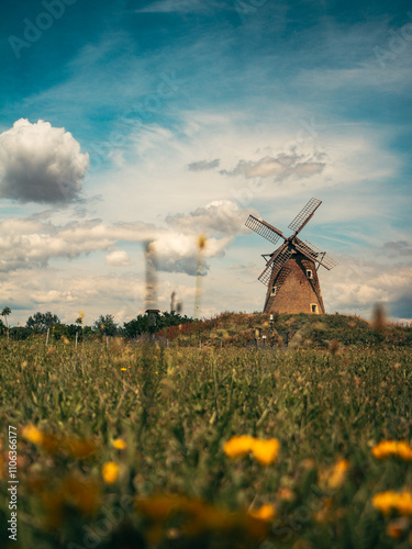 Windmill in the autumn.