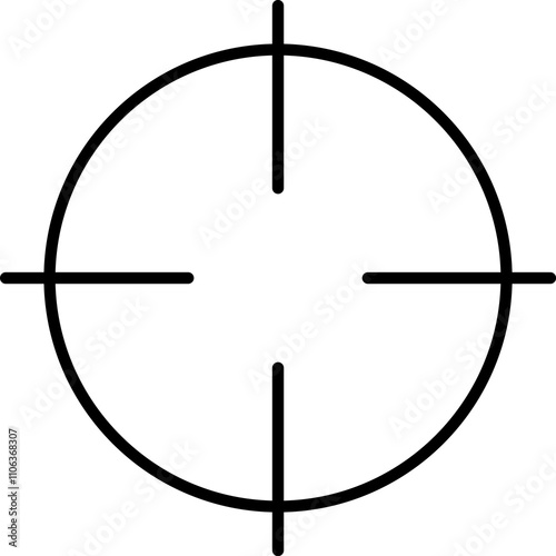 Crosshair gun sight icons set. Cross hairs. Bullseye, target or aim symbol. Futuristic aim pointer. Military rifle scope, shooting mark sign. Targeting, aiming. Archery, hunting. Game UI element