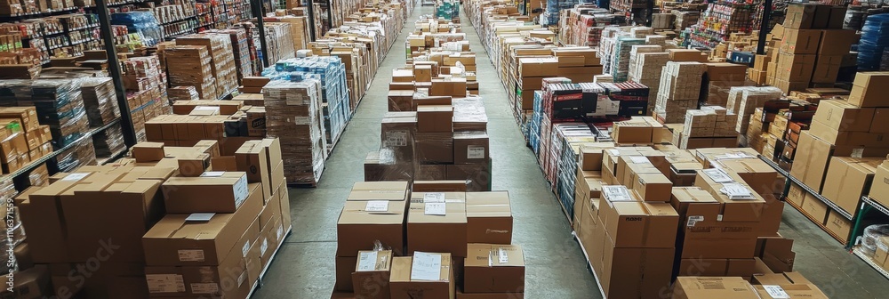 Obraz premium Interior view of warehouse