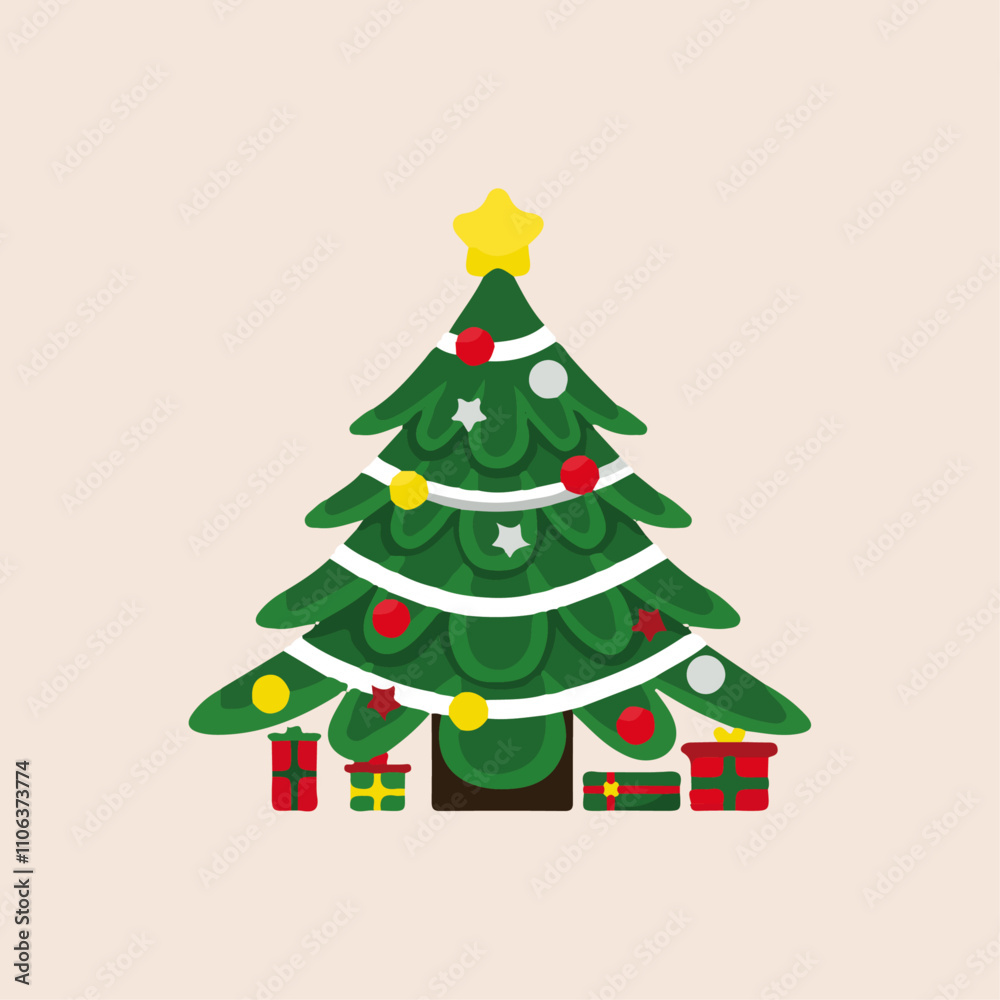 Christmas tree with box vector design 03 Christmas tree with box vector design 03