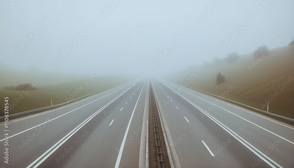 Naklejka premium Beauty of Empty Highway