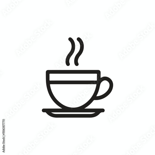 Coffee cup vector icon