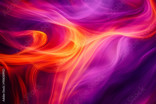 Wallpaper Mural Abstract glowing nebula texture, vibrant swirling clouds of purple, red, and orange, cosmic and mesmerizing Torontodigital.ca