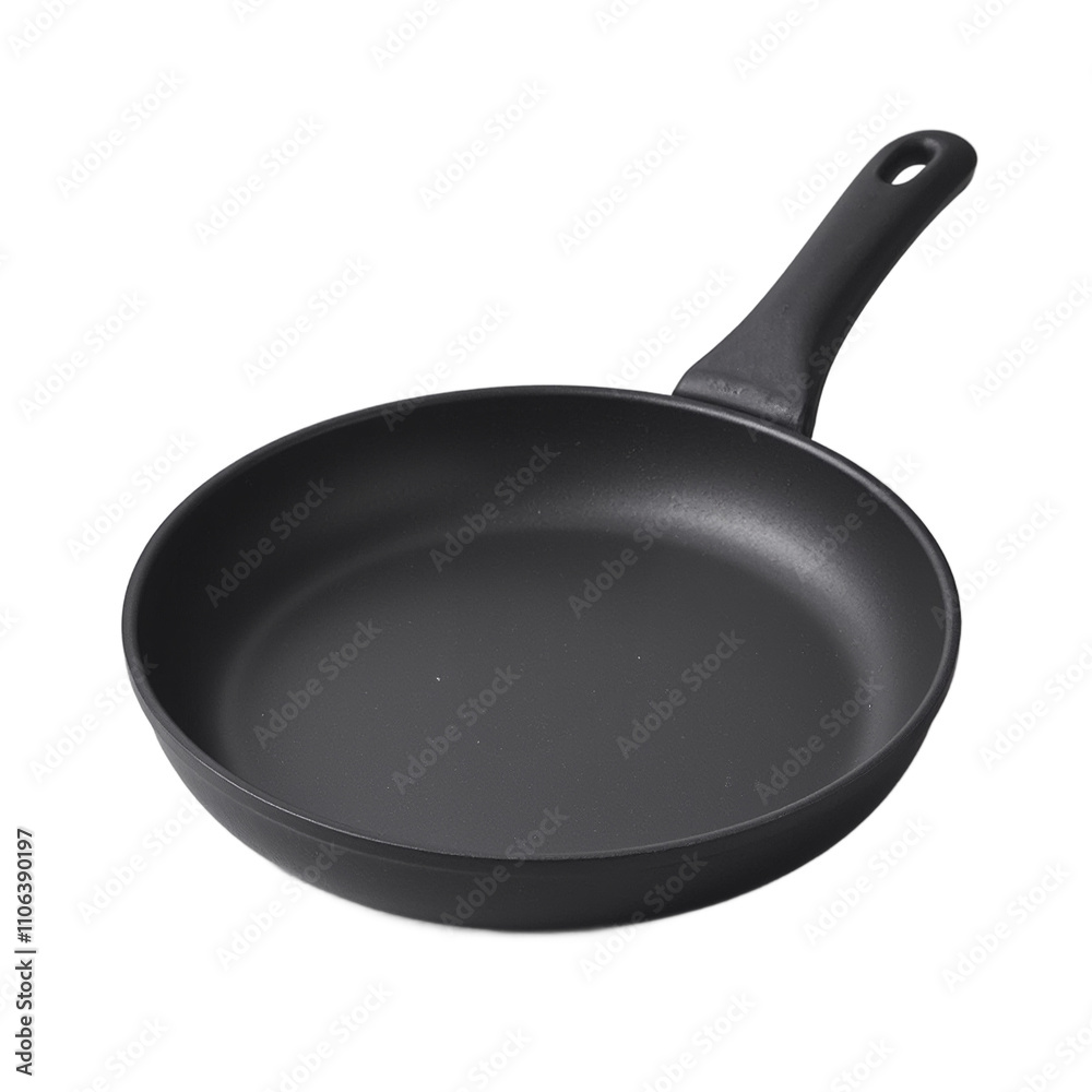Sleek non stick frying pan with rubber coated handle Sleek non stick frying pan with rubber coated handle