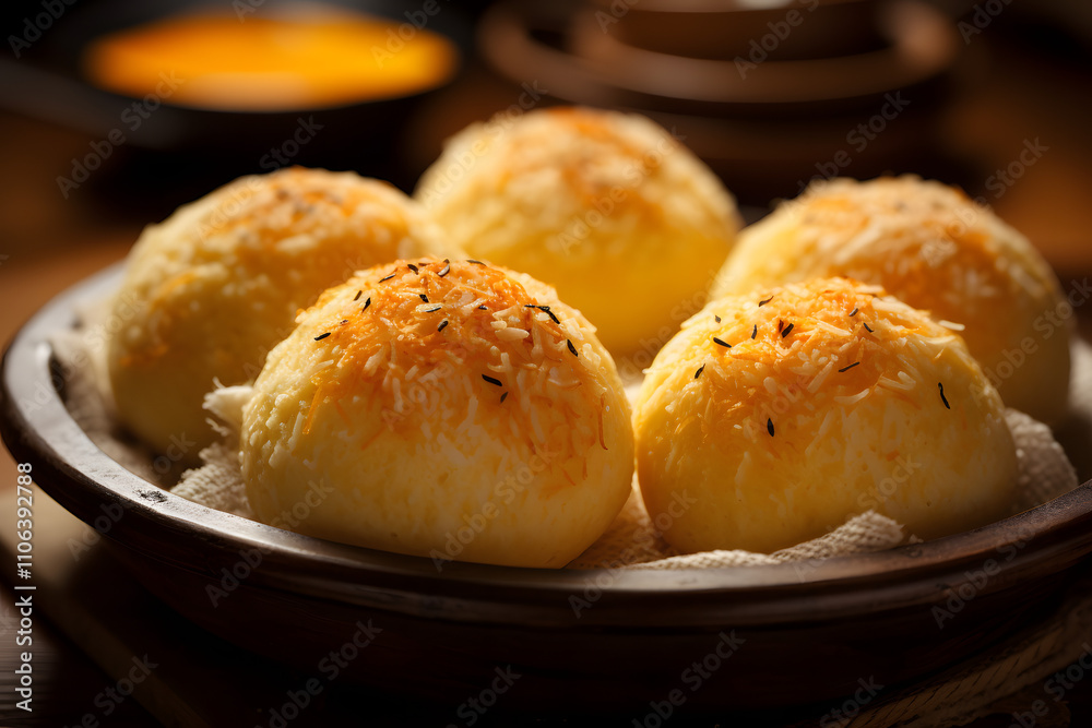 Brazilian Cheese Bread Rolls – Fluffy, Golden, Savory Snack with Buttery Tapioca Flour, Crispy Crust, and Soft Cheesy Center Brazilian Cheese Bread Rolls – Fluffy, Golden, Savory Snack with Buttery Tapioca Flour, Crispy Crust, and Soft Cheesy Center