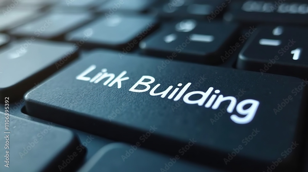 Close-up of Keyboard Button Emphasizing Link Building Concept Close-up of Keyboard Button Emphasizing Link Building Concept