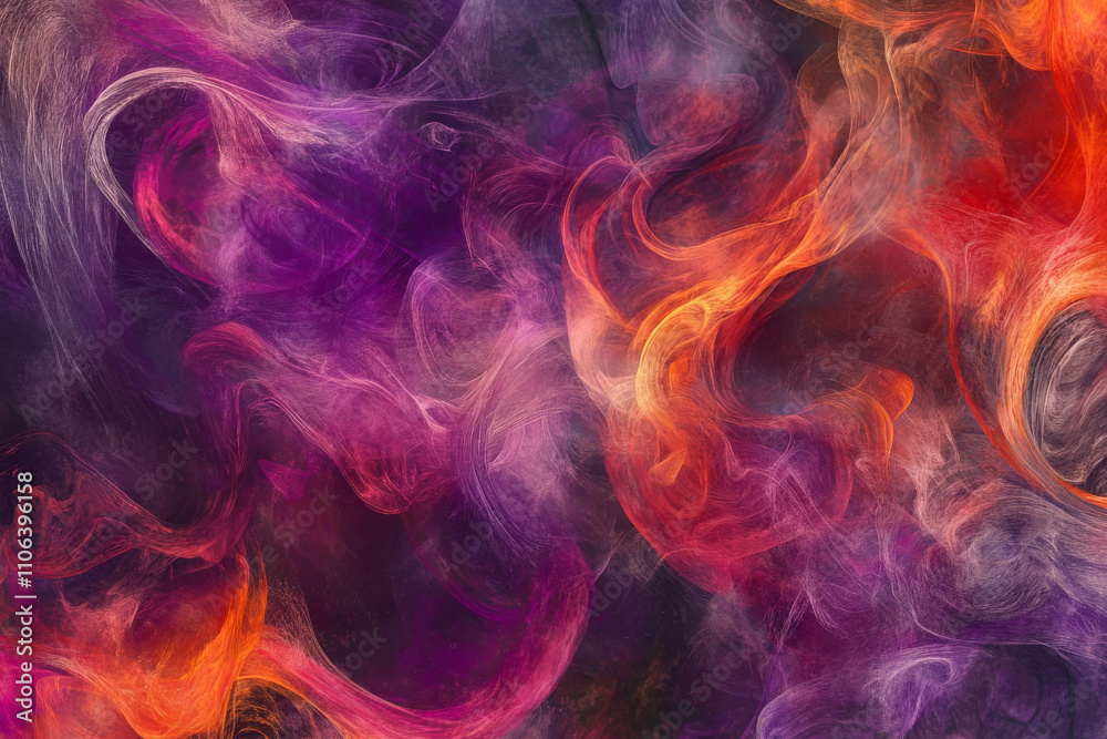 Abstract glowing nebula texture, vibrant swirling clouds of purple, red, and orange, cosmic and mesmerizing Abstract glowing nebula texture, vibrant swirling clouds of purple, red, and orange, cosmic and mesmerizing