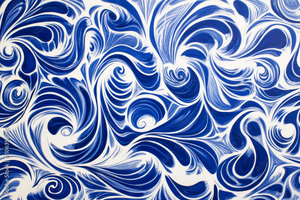 Abstract wave texture, bold swirling blue and white patterns mimicking ocean currents, fluid and vibrant Abstract wave texture, bold swirling blue and white patterns mimicking ocean currents, fluid and vibrant