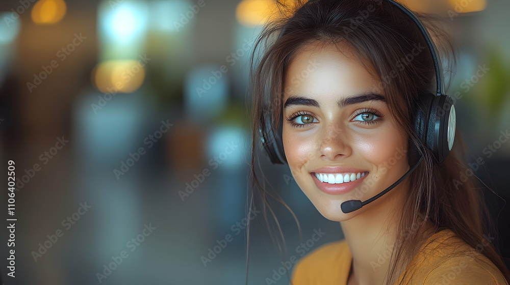 portrait of a woman with headphones portrait of a woman with headphones
