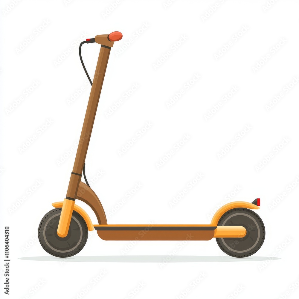 Stylish Electric Scooter Illustration Stylish Electric Scooter Illustration