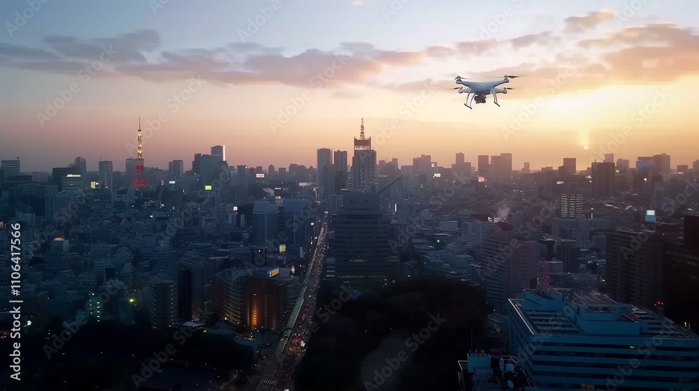 A drone hovers over a city, powered by 5G connectivity, enabling low-altitude economy growth through seamless, high-speed data exchange and smart urban networks. A drone hovers over a city, powered by 5G connectivity, enabling low-altitude economy growth through seamless, high-speed data exchange and smart urban networks.