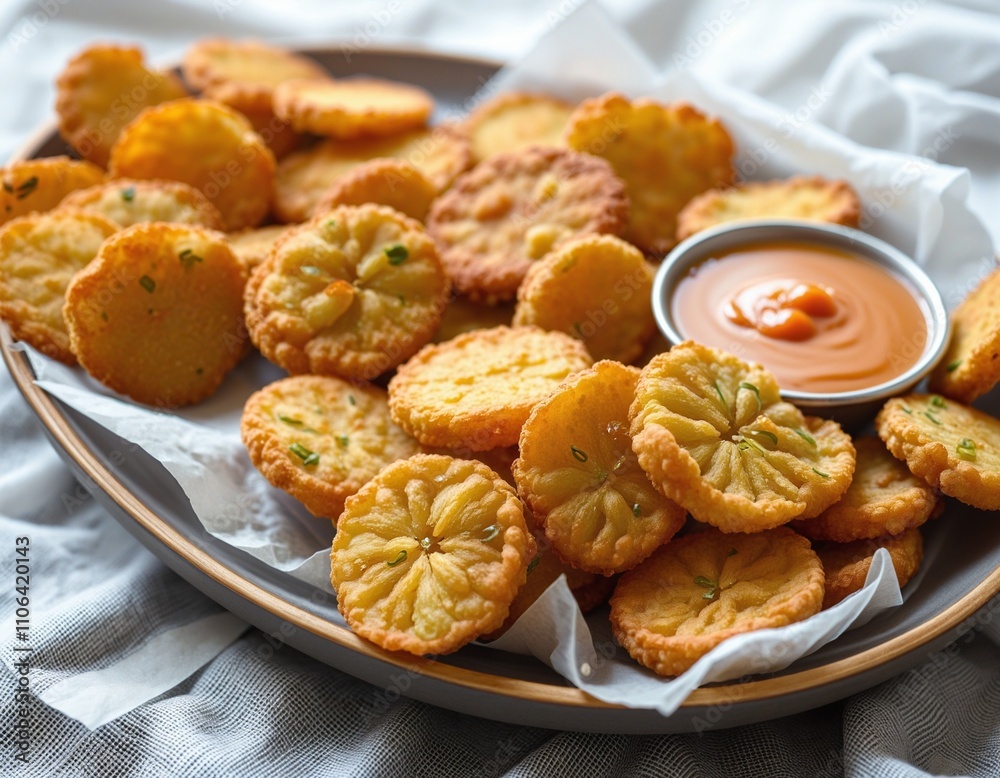 Deliciously Crispy Fried Pickles with Creamy Dipping Sauce Deliciously Crispy Fried Pickles with Creamy Dipping Sauce