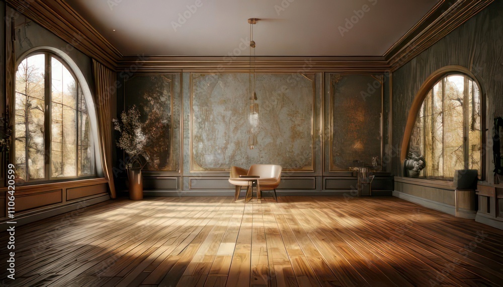 Minimalist Empty Room Interior 3D Rendering Minimalist Empty Room Interior 3D Rendering