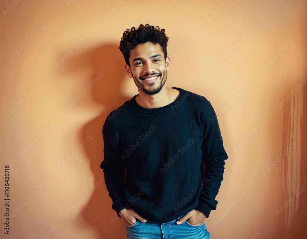 Casual Portrait of a Smiling Man