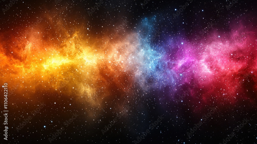 Cosmic Nebula Abstract Background: Colorful Glowing Space Wonders Cosmic Nebula Abstract Background: Colorful Glowing Space Wonders