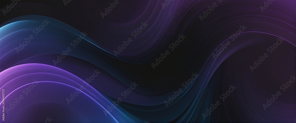 Vibrant Abstract Gradient Waves on Dark Background with Glowing Effects Vibrant Abstract Gradient Waves on Dark Background with Glowing Effects