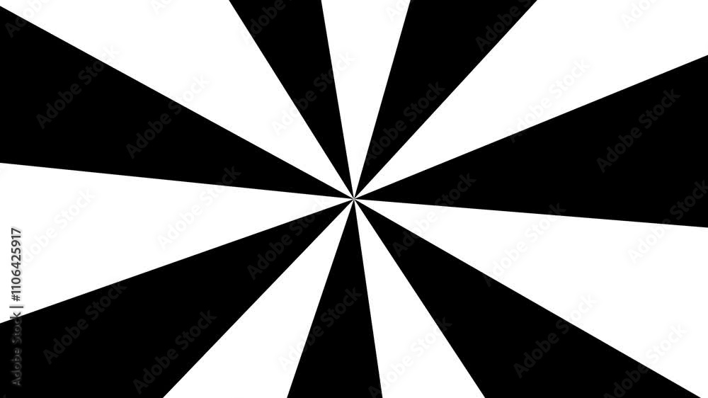 black and white moving spiral animated background