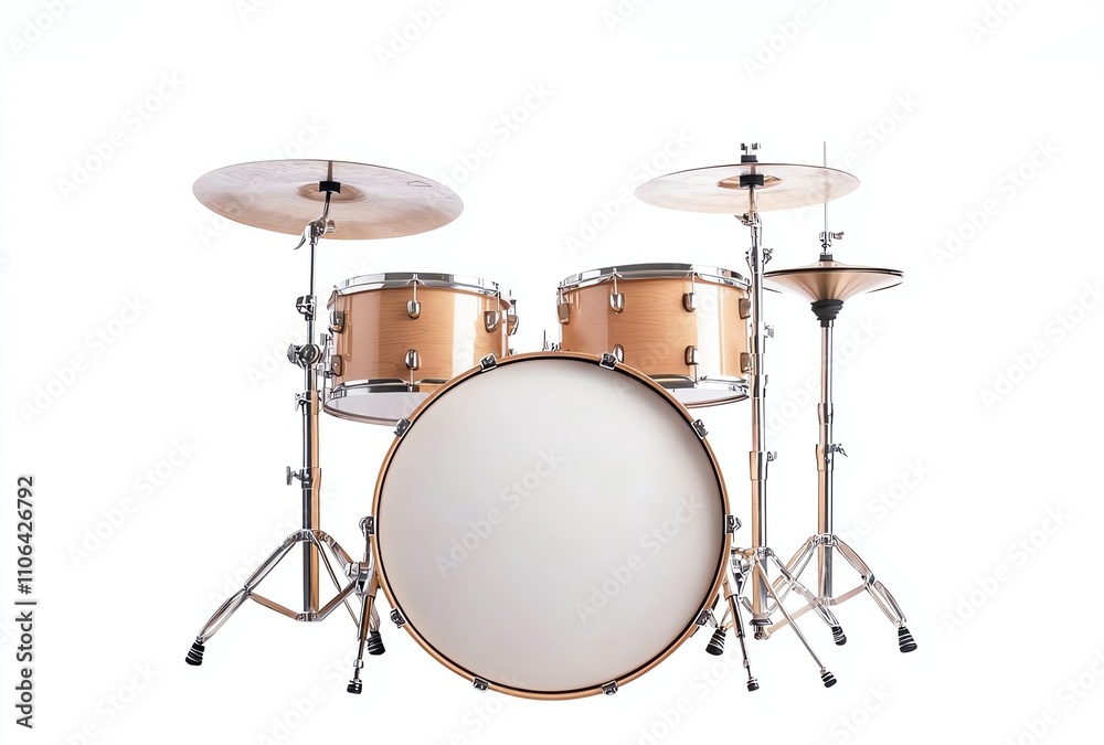 This image features a set of wooden drum kit with cymbals. Perfect for music enthusiasts, it showcases the beauty of craftsmanship and the joy of playing percussion instruments. This image features a set of wooden drum kit with cymbals. Perfect for music enthusiasts, it showcases the beauty of craftsmanship and the joy of playing percussion instruments.