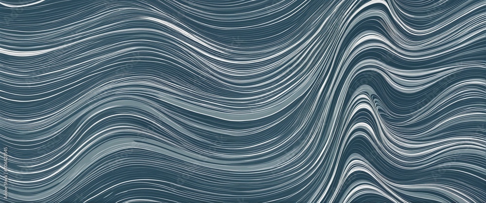 Obraz premium Grainy Monochrome Wavy Pattern for Elegant Backgrounds