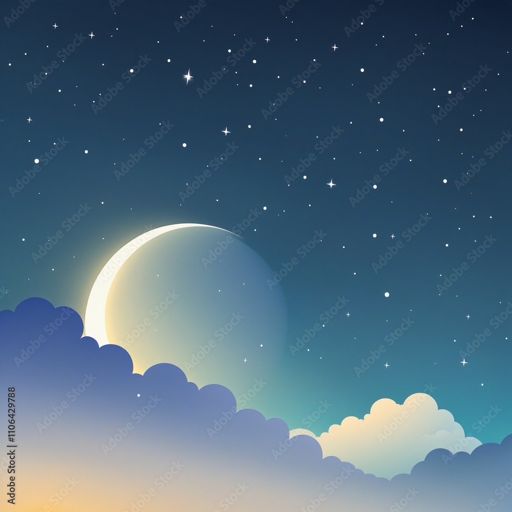 Duality of Day and Night: An Abstract Vector Illustration Duality of Day and Night: An Abstract Vector Illustration