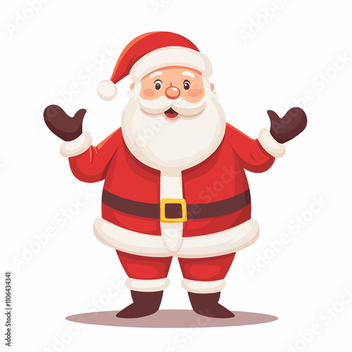 Joyful Santa Claus Character for Merry Christmas Greetings