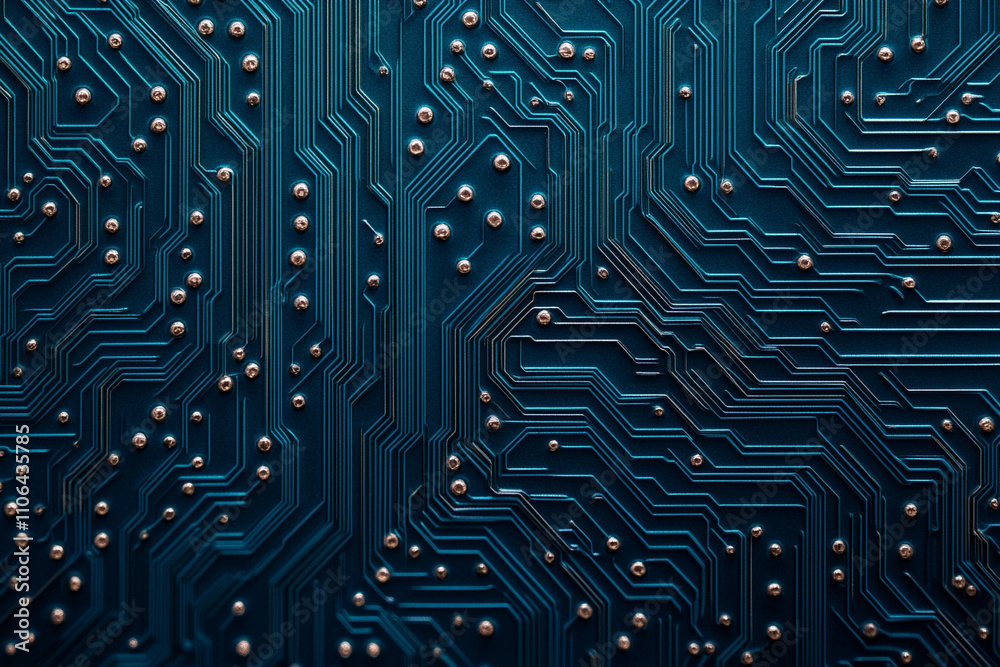 Ai generated tech circuit design digital space abstract art futuristic environment close-up modern concept