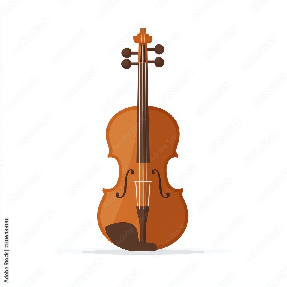 Fototapeta premium Detailed Illustration of a Classic Violin