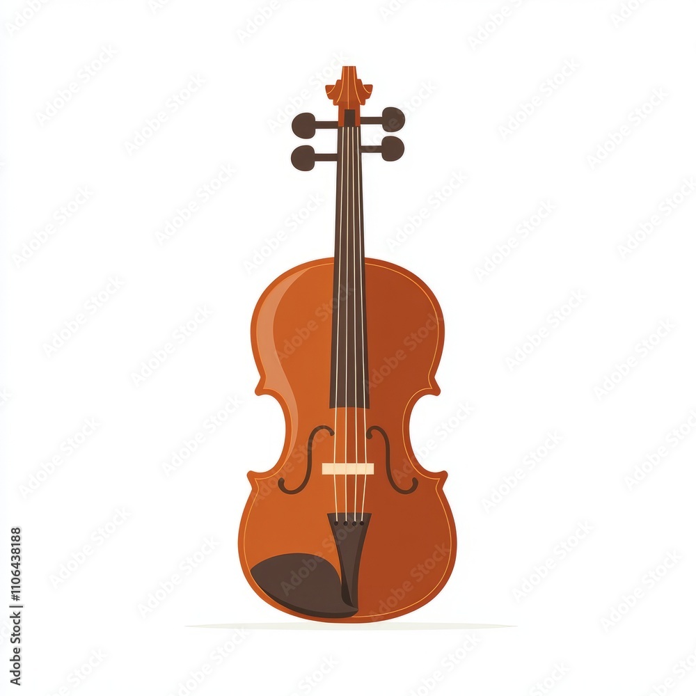 Fototapeta premium Detailed Illustration of a Violin